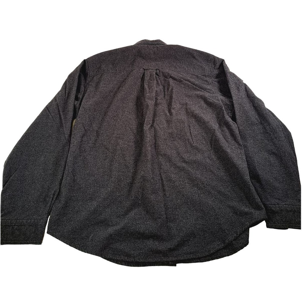 Woolrich Men's 100% Cotton Long-Sleeved Button-Up Gray Shirt Large - Picture 1 of 8